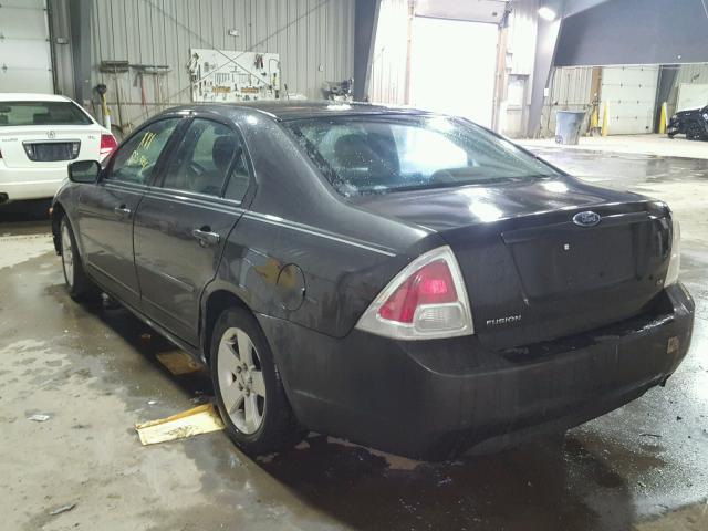 3FAFP07Z86R128611 - 2006 FORD FUSION SE BLACK photo 3