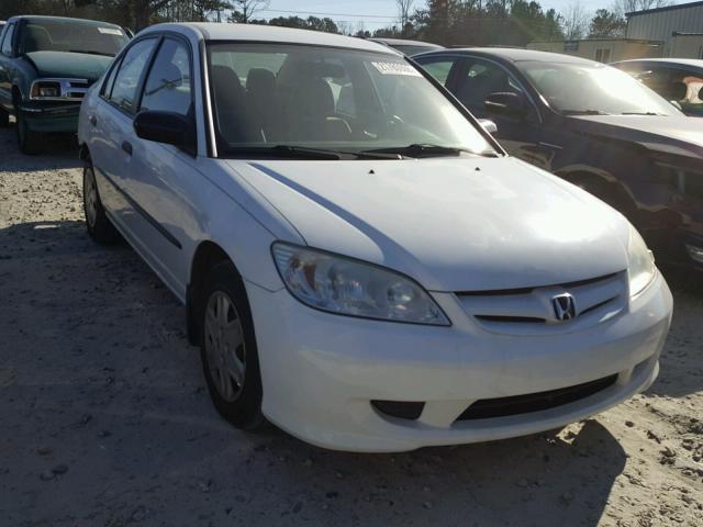 2HGES16365H543428 - 2005 HONDA CIVIC DX V WHITE photo 1