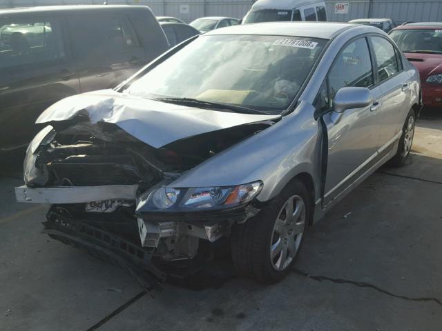 19XFA16549E045771 - 2009 HONDA CIVIC LX SILVER photo 2