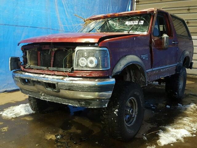 1FMEU15N9TLA18404 - 1996 FORD BRONCO U10 RED photo 2