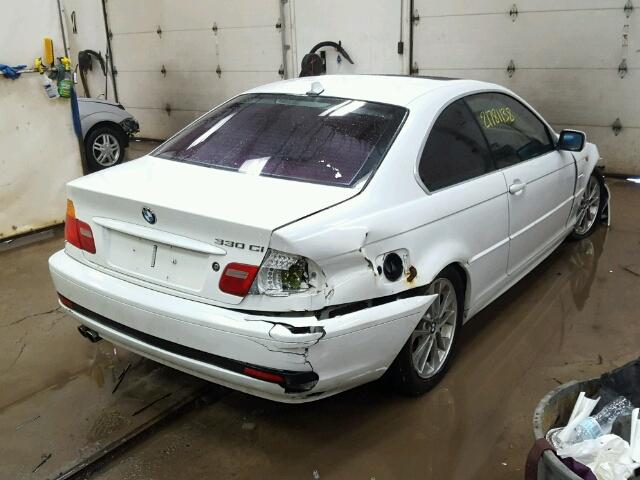 WBABD53484PL13638 - 2004 BMW 330 CI WHITE photo 4