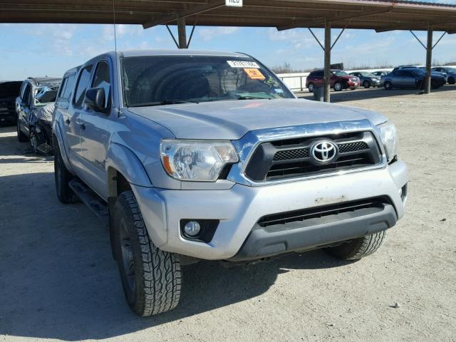 5TFJU4GN1DX029165 - 2013 TOYOTA TACOMA DOU SILVER photo 1