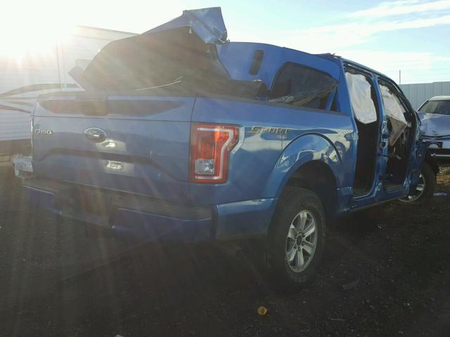 1FTEW1EP9FKE21809 - 2015 FORD F150 SUPER BLUE photo 4