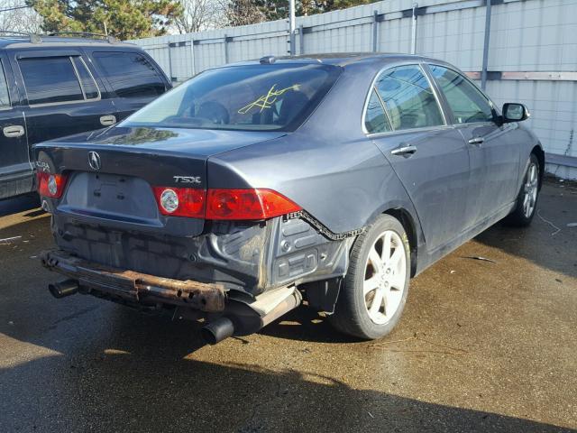 JH4CL958X5C018372 - 2005 ACURA TSX GRAY photo 4