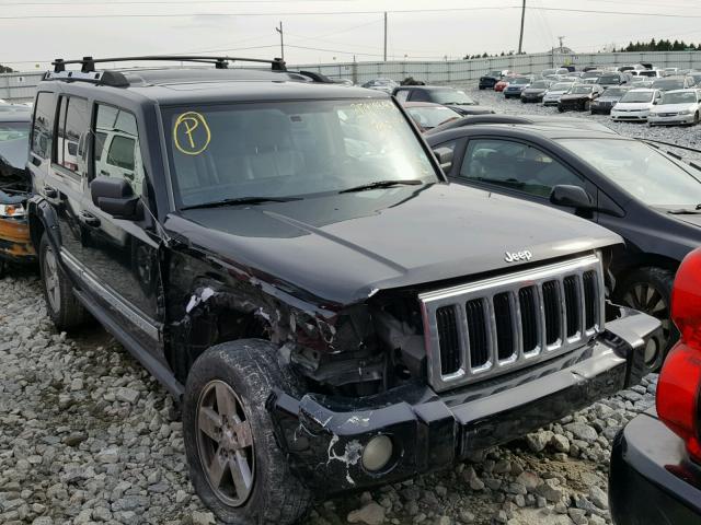 1J8HH58P57C531173 - 2007 JEEP COMMANDER BLACK photo 1