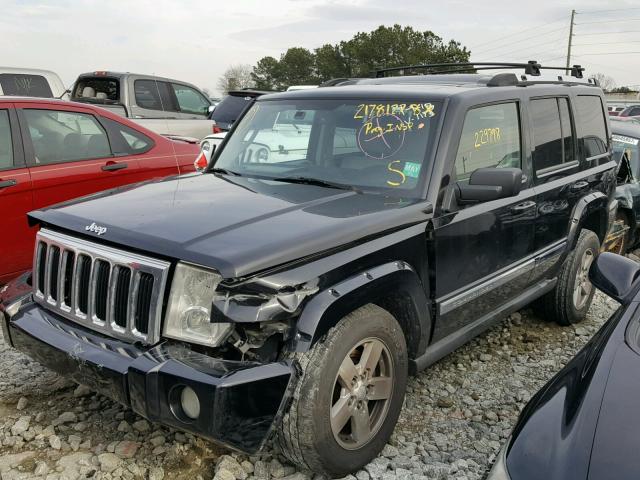 1J8HH58P57C531173 - 2007 JEEP COMMANDER BLACK photo 2