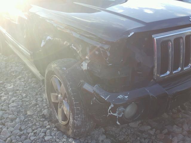 1J8HH58P57C531173 - 2007 JEEP COMMANDER შავი ფოტო 9