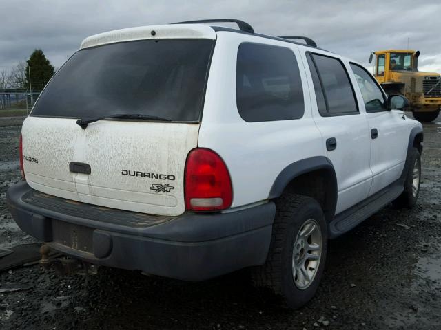 1D4HS38N23F559214 - 2003 DODGE DURANGO SP SILVER photo 4