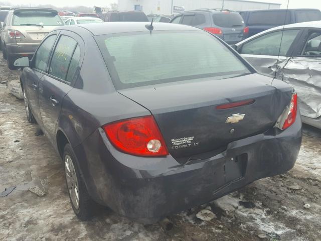 1G1AT58H997121674 - 2009 CHEVROLET COBALT LT GRAY photo 3