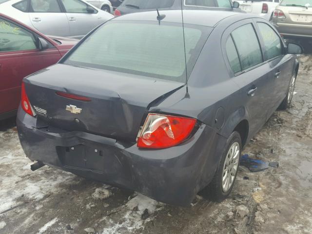 1G1AT58H997121674 - 2009 CHEVROLET COBALT LT GRAY photo 4