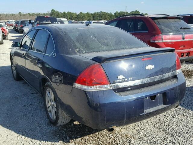 2G1WC58R079324835 - 2007 CHEVROLET IMPALA LT BLUE photo 3