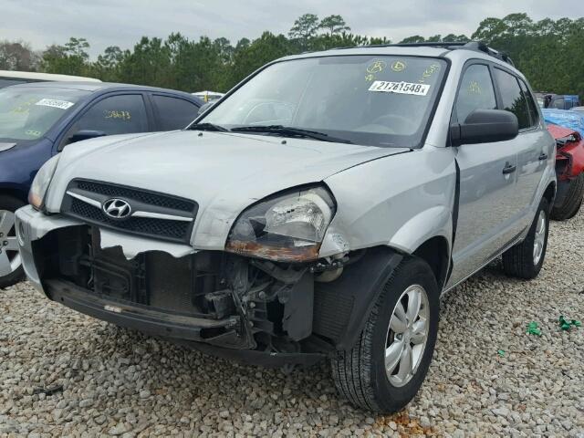 KM8JM12B29U113219 - 2009 HYUNDAI TUCSON GLS SILVER photo 2