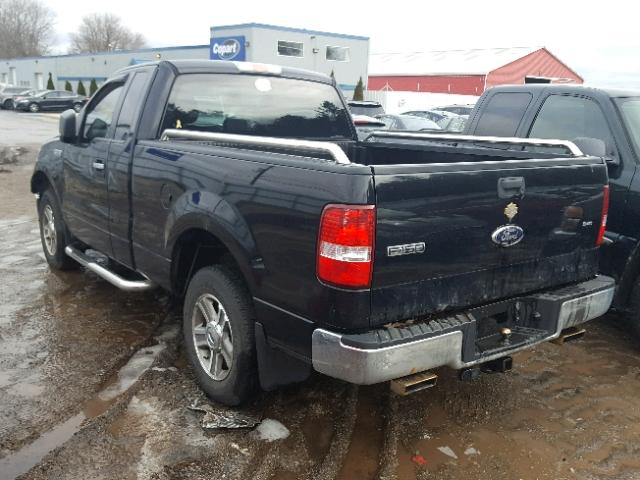 1FTRF12228KB69267 - 2008 FORD F150 BLACK photo 3