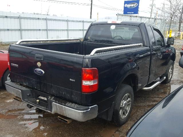 1FTRF12228KB69267 - 2008 FORD F150 BLACK photo 4