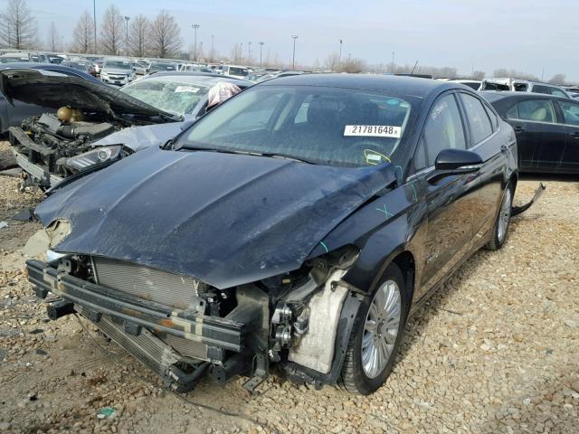 3FA6P0LU5FR185570 - 2015 FORD FUSION SE BLACK photo 2