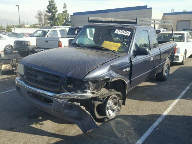 1FTYR14U32PA63678 - 2002 FORD RANGER SUP BLUE photo 2