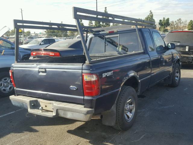 1FTYR14U32PA63678 - 2002 FORD RANGER SUP BLUE photo 4