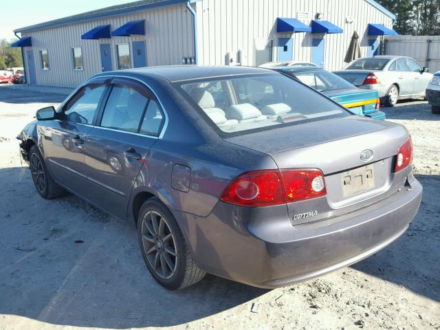 KNAGE123265020529 - 2006 KIA OPTIMA LX GRAY photo 3