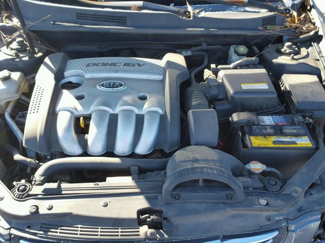 KNAGE123265020529 - 2006 KIA OPTIMA LX GRAY photo 7