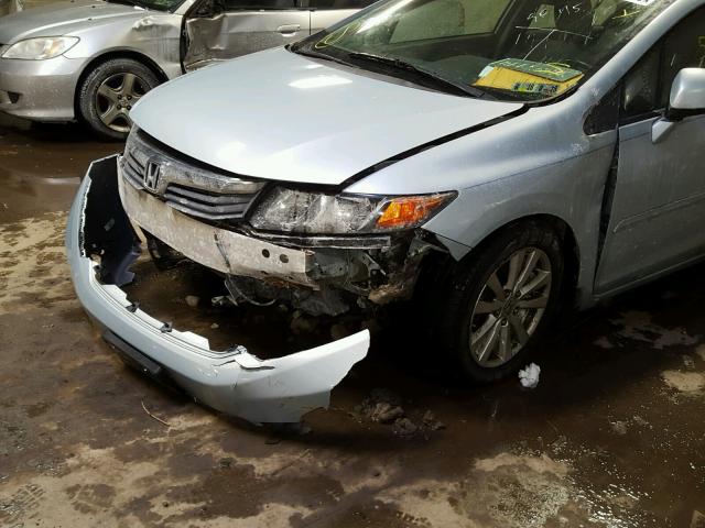 2HGFB2F97CH549086 - 2012 HONDA CIVIC EXL BLUE photo 9