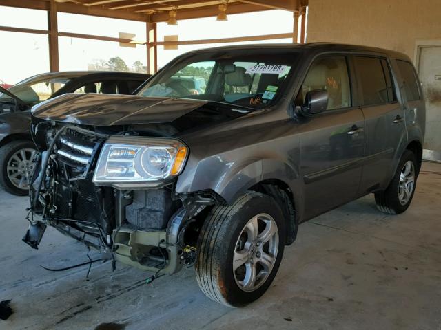 5FNYF4H57CB024651 - 2012 HONDA PILOT EXL GRAY photo 2