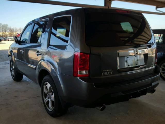 5FNYF4H57CB024651 - 2012 HONDA PILOT EXL GRAY photo 3