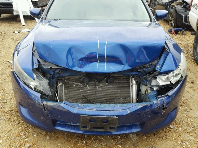 1HGCS22868A005913 - 2008 HONDA ACCORD EXL BLUE photo 9