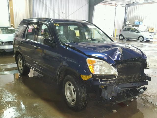 JHLRD78404C026150 - 2004 HONDA CR-V LX BLUE photo 1