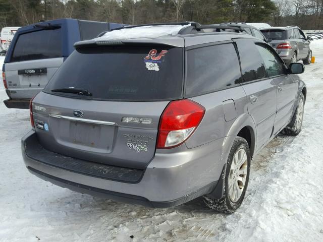 4S4BP63C094311538 - 2009 SUBARU OUTBACK 2. GRAY photo 4