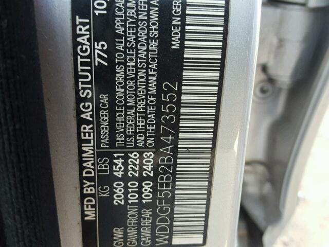 WDDGF5EB2BA473552 - 2011 MERCEDES-BENZ C 300 银色 照片 10