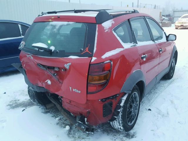 5Y2SL628X3Z444007 - 2003 PONTIAC VIBE RED photo 4