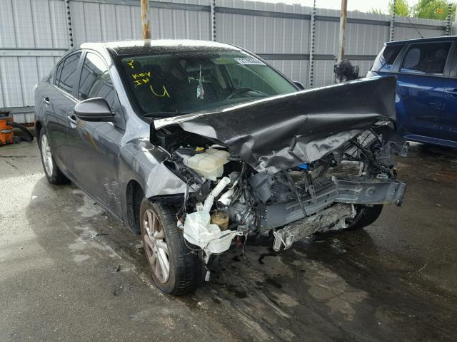 JM1BL1V70C1566962 - 2012 MAZDA 3 I GRAY photo 1