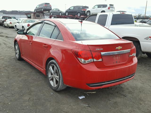 1G1PG5SC9C7297515 - 2012 CHEVROLET CRUZE LT RED photo 3