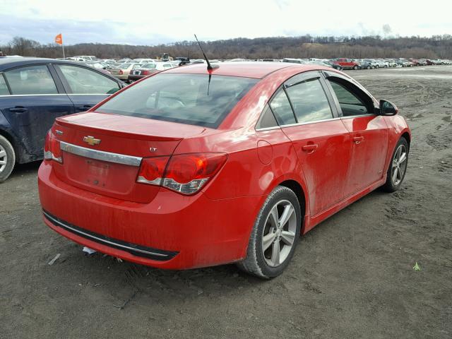 1G1PG5SC9C7297515 - 2012 CHEVROLET CRUZE LT RED photo 4