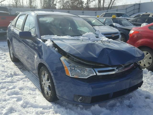 1FAHP35N68W203140 - 2008 FORD FOCUS SE BLUE photo 1