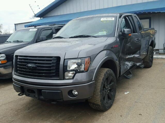 1FTFW1EF4CFC11313 - 2012 FORD F150 SUPER GRAY photo 2