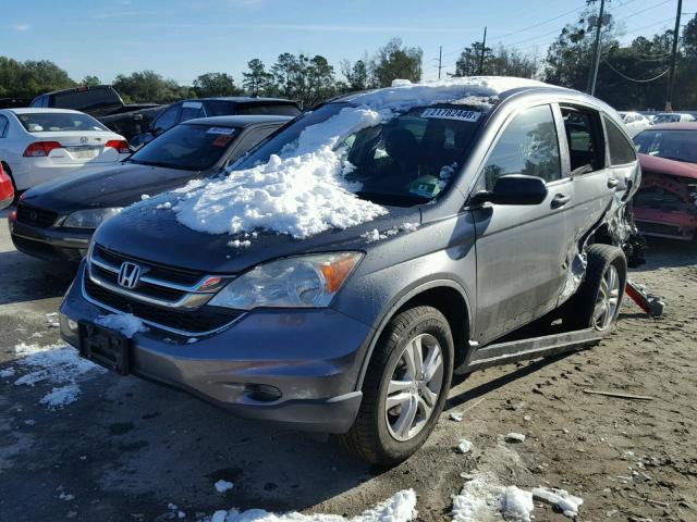 5J6RE4H5XAL052035 - 2010 HONDA CR-V EX GRAY photo 2