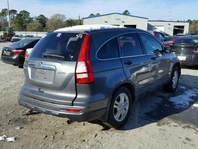 5J6RE4H5XAL052035 - 2010 HONDA CR-V EX GRAY photo 4