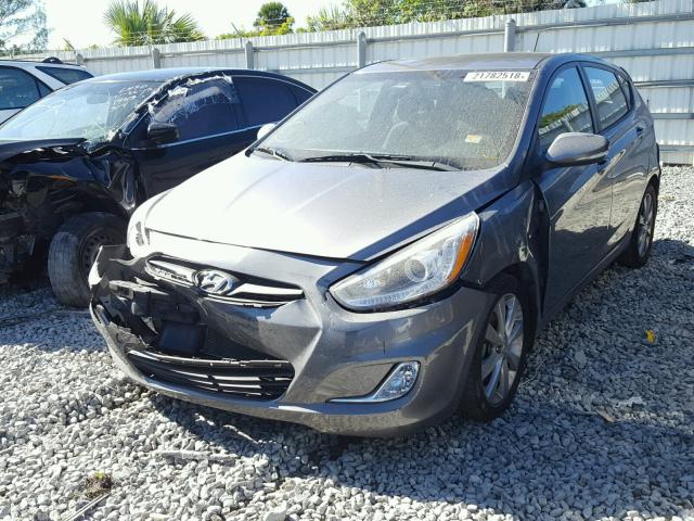 KMHCU5AE3EU146493 - 2014 HYUNDAI ACCENT GLS GRAY photo 2