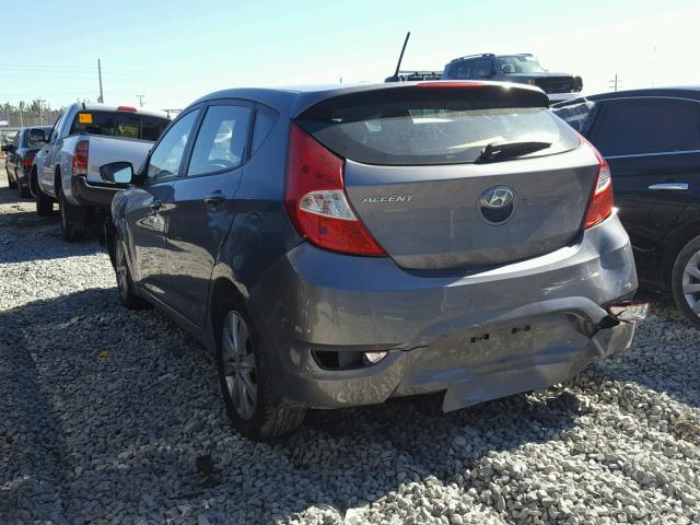 KMHCU5AE3EU146493 - 2014 HYUNDAI ACCENT GLS GRAY photo 3