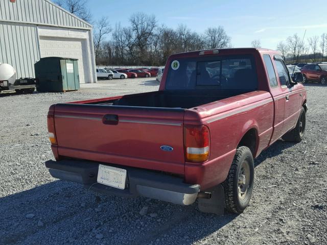 1FTCR14X4PTA36069 - 1993 FORD RANGER SUP RED photo 4