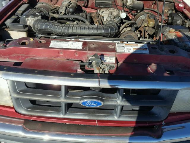 1FTCR14X4PTA36069 - 1993 FORD RANGER SUP RED photo 7