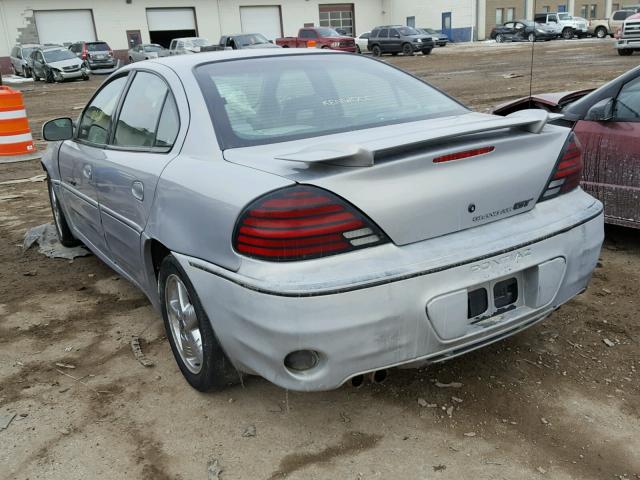 1G2NV52EXYM807535 - 2000 PONTIAC GRAND AM G SILVER photo 3