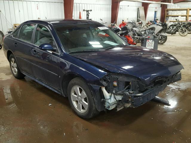 2G1WT57K391145078 - 2009 CHEVROLET IMPALA 1LT BLUE photo 1