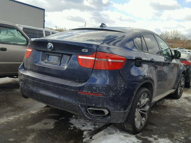 5UXFG8C57BLZ95954 - 2011 BMW X6 XDRIVE5 BLUE photo 4