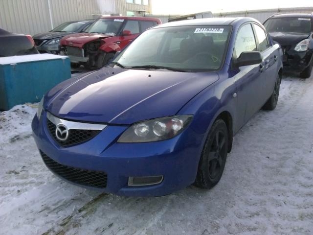 JM1BK32F271620259 - 2007 MAZDA 3 I BLUE photo 2