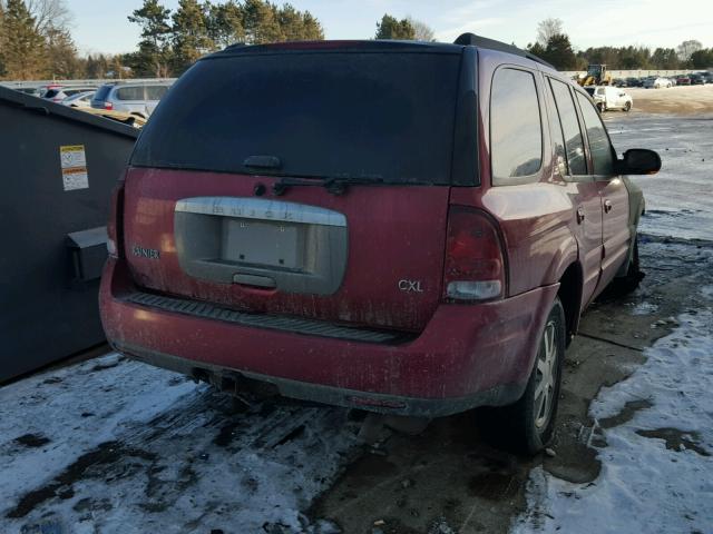 5GADT13S742419616 - 2004 BUICK RAINIER CX RED photo 4