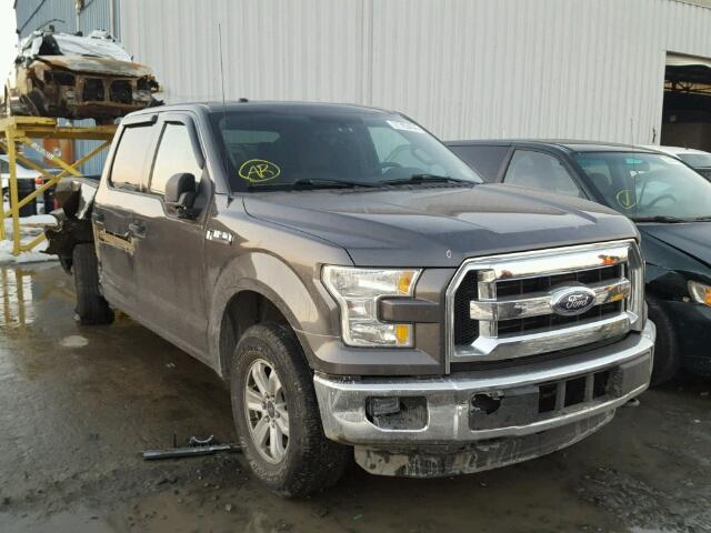 1FTEW1E82FKD45472 - 2015 FORD F150 SUPER GRAY photo 1