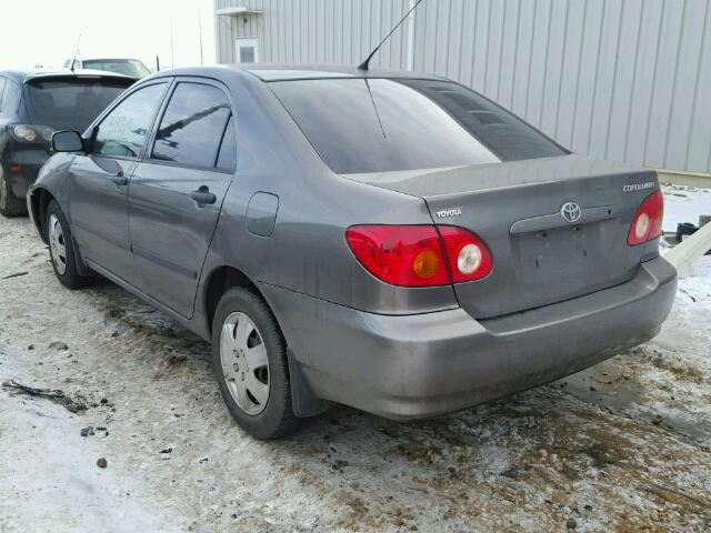 2T1BR32E93C770734 - 2003 TOYOTA COROLLA CE GRAY photo 3