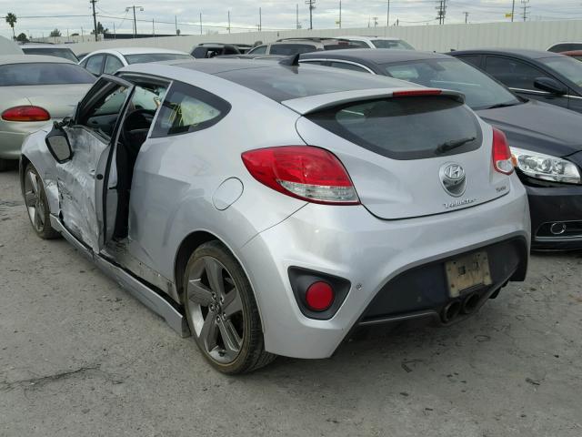 KMHTC6AE4DU106947 - 2013 HYUNDAI VELOSTER T GRAY photo 3